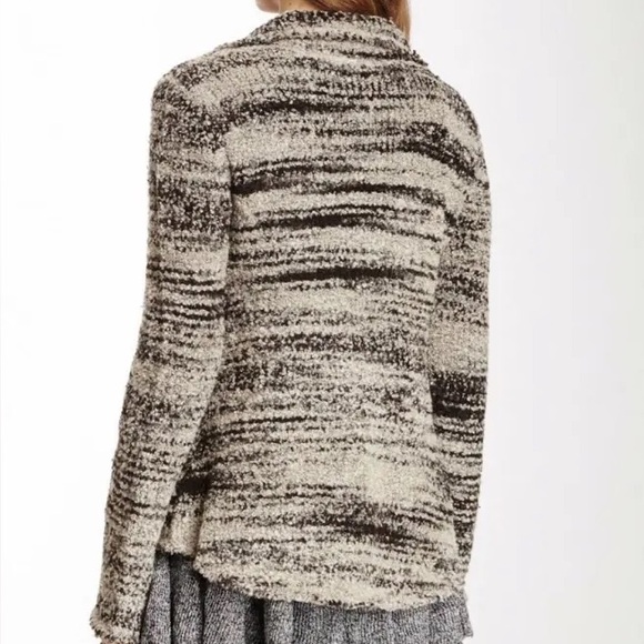 Free People Women’s XS Zebra Yarn Double Breasted Cardigan Sweater - Picture 2 of 6